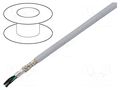 Wire; EcoCable Mini; 3x2x24AWG; MPPE; dark grey; 300V; 305m; 1000ft ALPHA WIRE 78373-SL001