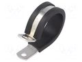 Fixing clamp; ØBundle : 28.6mm; W: 12.7mm; aluminium HELLERMANNTYTON ALU20C