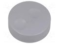 Knob; without pointer; plastic; Øshaft: 6mm; Ø39.6x13.5mm; grey CLIFF K18A1