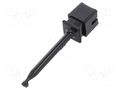 Clip-on probe; hook type; 10A; 1kVDC; black; 63mm MUELLER ELECTRIC BU-00202-0