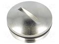 Stopper; PG11; IP68; brass; Plating: nickel; V-N-Ms-SD; 5.5mm HUMMEL HUMMEL-1052110101