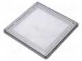 Inspection windows; polycarbonate; 118x118x11mm; IP65 RST ROZTOCZE 4.423.004
