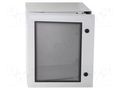 Enclosure: wall mounting; X: 400mm; Y: 500mm; Z: 210mm; ARCA; grey FIBOX ARCA504021W