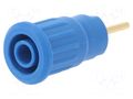 Connector: 4mm banana; socket; 1kV; 24A; L: 35.5mm; blue; insulated STÄUBLI SEB4-R-23