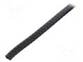 Hole and edge shield; PVC; L: 10m; black; H: 8mm; W: 5.5mm RST ROZTOCZE UT-4.2-10M