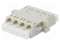 Connector: fiber optic; socket,coupler; quad,multi mode (MM); LC FIBRAIN A001-LC-4X-1158