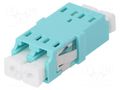Connector: fiber optic; socket,coupler; duplex,multi mode (MM) FIBRAIN A001-LC-DX-2168