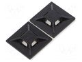 Holder; self-adhesive; ABS; black; Tie width: 2.5÷4.8mm; Ht: 4.6mm PANDUIT ABMM-AT-C0