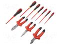 Kit: pliers, insulation screwdrivers; 10pcs. BAHCO SA.3045/1VDE