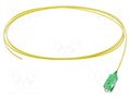 Optic fiber pigtail; SC/APC; 2m; Optical fiber: 900um; yellow FIBRAIN FIBRAIN-PIG-002