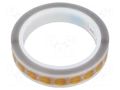 Tape: high temperature resistant; Thk: 0.07mm; 50%; amber; reel ANTISTAT ATS-053-1003