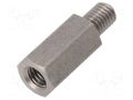 Screwed spacer sleeve; 15mm; Int.thread: M5; Ext.thread: M5 DREMEC TFM-M5X15/DR248