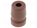Strain relief; Jack connectors,XLR connectors; brown AMPHENOL AC-GROMMET-BRN