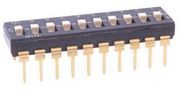 DIP SWITCH, 8CKT, SPDT, 0.025A, 24V, TH KAD08LHGT