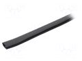 Hole and edge shield; PVC; L: 10m; black; H: 9.5mm; W: 6.5mm RST ROZTOCZE UT-4.3.01-10M