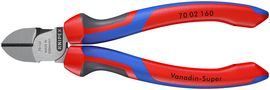 KNIPEX 70 02 160 Diagonal Cutter with comfort handles black atramentized 160 mm 70 02 160 4003773034032