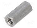 Screwed spacer sleeve; 18mm; Int.thread: M5; hexagonal DREMEC TFF-M5X18/DR148