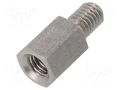 Screwed spacer sleeve; 10mm; Int.thread: M5; Ext.thread: M5 DREMEC TFM-M5X10/DR248