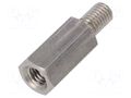 Screwed spacer sleeve; 25mm; Int.thread: M8; Ext.thread: M8 DREMEC TFM-M8X25/DR2413