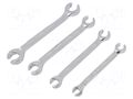 Wrench-set; for brake lines,flare nut wrench; 4pcs. YATO YT-0143
