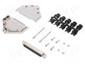 Connector: D-Sub; PIN: 37; plug; female; soldering; for cable; black ENCITECH DTPK-M-37-DBS-K