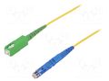 Fiber patch cord; E2/UPC,SC/APC; 5m; Optical fiber: 9/125um; Gold FIBRAIN FIBRAIN-PATCH-016