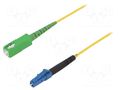 Fiber patch cord; LC/UPC,SC/APC; 3m; Optical fiber: 9/125um; Gold FIBRAIN FIBRAIN-PATCH-021