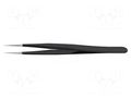 Tweezers; Blade tip shape: sharp; Tweezers len: 125mm; ESD IDEAL-TEK IDL-1.SA.NE.6