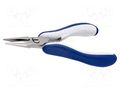 Pliers; smooth gripping surfaces,half-rounded nose; ESD; 135mm IDEAL-TEK IDL-ES6023S.CR.BG