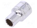 Socket; 12-angles,socket spanner; 8mm; 3/8"; Plating: chromium Workpro WP-W074132WE