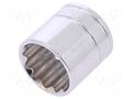 Socket; 12-angles,socket spanner; 23mm; 3/8"; Plating: chromium Workpro WP-W074147WE