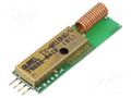 Module: RF; AM transmitter; AM,ASK; 433.92MHz; 3VDC; 56x18.5x10mm AUREL TX-4M10HA/V