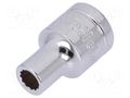 Socket; 12-angles,socket spanner; 6mm; 3/8"; Plating: chromium Workpro WP-W074130WE