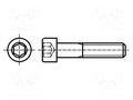 Screw; M3x20; 0.5; Head: cheese head; hex key; HEX 2.5mm; DIN 912 KRAFTBERG M3X20/D912-A4