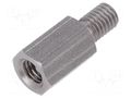 Screwed spacer sleeve; 12mm; Int.thread: M5; Ext.thread: M5 DREMEC TFM-M5X12/DR248