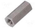 Screwed spacer sleeve; 25mm; Int.thread: M6; hexagonal DREMEC TFF-M6X25/DR149