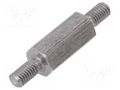 Screwed spacer sleeve; 12mm; Ext.thread: M3; hexagonal DREMEC TMM-M3X12/DR444