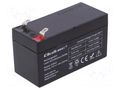 Re-battery: acid-lead; 12V; 1.3Ah; AGM; maintenance-free QOLTEC ACCU-HP1.3-12/Q