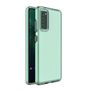 Spring Case clear TPU gel protective cover with colorful frame for Samsung Galaxy A72 4G mint, Hurtel 5907769325380 5907769325380
