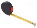 Measuring tape; L: 3m; Width: 13mm; ABS; measure MEDID MED.9013