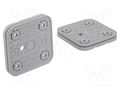 Suction-plate for vacuum block; 120x120x16.5mm SCHMALZ SMZ.10.01.12.00063
