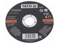 Cutting wheel; Ø: 115mm; Disc thick: 1.2mm; stainless steel; 22mm YATO YT-6101
