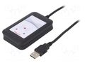 RFID reader; 4.3÷5.5V; USB; antenna; Range: 100mm; 88x56x18mm; ABS ELATEC T4BT-FB2BEL2