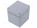 Enclosure: multipurpose; X: 75mm; Y: 80mm; Z: 75mm; polyester; grey RAYCHEM RPG GRJ-04