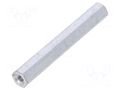 Screwed spacer sleeve; 45mm; Int.thread: M3; hexagonal; steel DREMEC TFF-M3X45/DR125