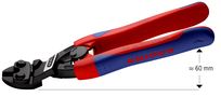 KNIPEX 71 22 200 CoBolt® Compact Bolt Cutter with slim multi-component grips black atramentized 200 mm 71 22 200 4003773066873