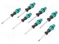 Kit: screwdrivers; Phillips,Pozidriv®,slot,Torx®; 8pcs. WERA WERA.05320540001