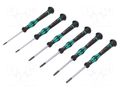 Kit: screwdrivers; precision; Torx®; Kit: screwdrivers hanger WERA WERA.05118154001