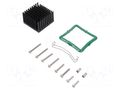 Heatsink: extruded; grilled; black; L: 40mm; W: 40mm; H: 24.5mm Advanced Thermal Solutions ATS-61400W-C1-R0