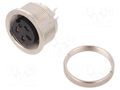 Connector: M16; socket; female; PIN: 4; 150V; unshielded; 6A; IP40 BINDER 09-0312-00-04